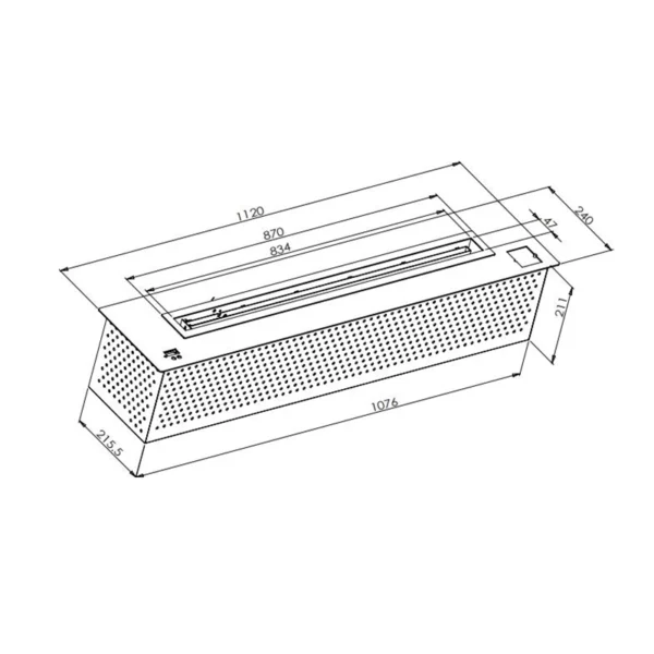 Quemador TEMCO bioetanol T1500B3E