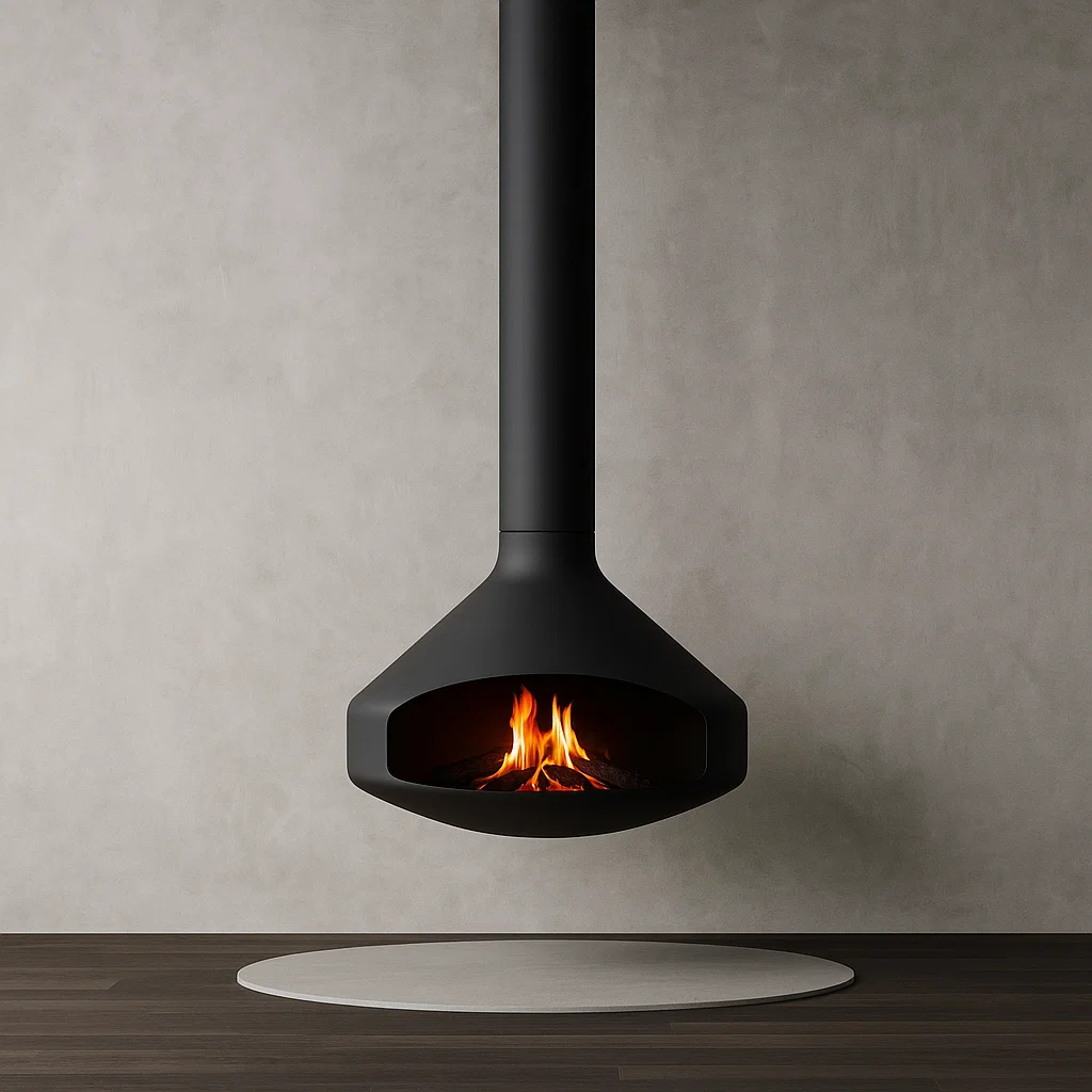 Andorra — chimenea colgante con rotación 360°